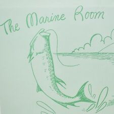 1950s The Marine Room Restaurant Placemat Fisherman's Wharf Venice Florida picture