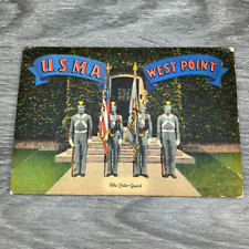 USMA Vtg Postcard Souvenir US Military Academy '49 West Point NY Stamped 7/23/49 picture