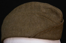 WWI US Army Enlisted Overseas Garrison Cap Wool Depot Contract 7 1/4 SM&G, Tag picture