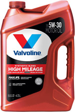 High Mileage with Maxlife Technology SAE 5W-30 Synthetic Blend Motor Oil 5 QT picture