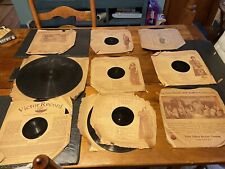 Victrola 78 rpm Thick Records Inc “Worn” Paper Record Covers- Lot of 9 picture