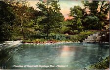 Junction Of Canal with Cayahoga River, Cleveland, O. Postcard picture