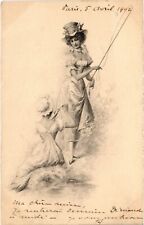 CPA AK Fishing Ladies ARTIST SIGNED (1387378) picture