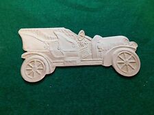 C. 1905 Die Cut Embossed Automobile Car Shaped Valentines Card Cupid  picture