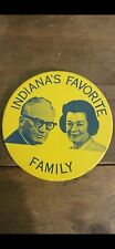 Rare vintage 1964 Barry Goldwater - “Indiana's Favorite Family” ￼pinback button picture