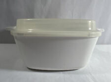 Vintage Corning Ware White P-43-B 700mL Casserole Dish w Refrigerator Lid picture