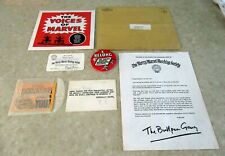 1964 Merry Marvel Marching Society Club Kit + Mailer Envelope Fantastic Four NM picture