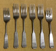 Reed & Barton BICENTENNIAL Stainless Dinner & Salad Forks 6 pcs total picture