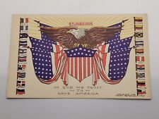 1941 WWII PATRIOTIC Postcard 