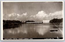 Ladysmith Wisconsin~Northern States Power Company Dam~1950s RPPC picture