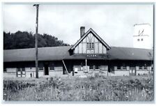 c1960's Alton Iowa IA Vintage Railroad Train Depot Station RPPC Photo Postcard picture
