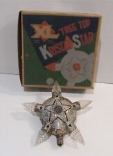 1930s C-6 Kristal Star Reliance Christmas Light XL Tree Top Clear Light With Box picture