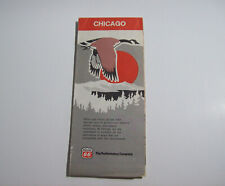 Vintage 1974 Phillips 66 Gas Station CHICAGO IL Road Map picture