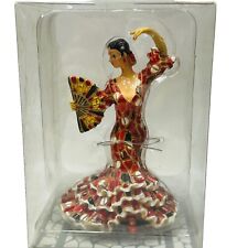 Barcino Flamenco Figurine Bailaora Balerina Spanish Dancer Red Mosaic Dress 5