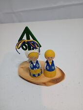 Vintage Swedish Wooden Folk Art Figurines picture