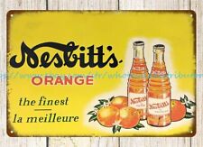 advertising room wall art Nesbitt's Orange soda pop metal tin sign picture