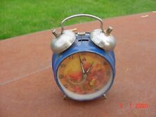 RARE VINTAGE CHINESE RED ARMY METAL ALARM CLOCK WORKS GREAT picture