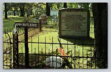 The Grave Of Ann Rutledge Oakland Cemetery Petersburg Illinois Unposted Postcard picture