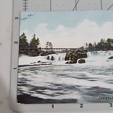 Vintage Postcard - 1906 Lewiston Falls Androscoggin River Maine ME Posted picture