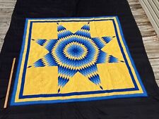 Antique 1920's era Lone Star Quilt Star of Bethlehem  Unwashed Crisp Condition picture