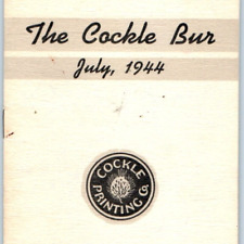 July 1944 The Cockle Bur Printing Co Promo Brochure Quotes Sayings Poems Vtg 1H picture
