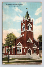 Antique Old Postcard St Ann's Catholic Church Excelsior Springs MO 1920-1930s picture