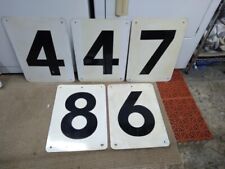 Vintage Metal Gas Station Service Sign Black White Double Sided 18