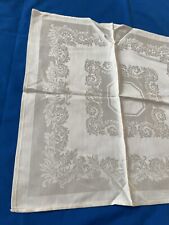 NOS  NEW WITH TAGS 4 Vintage  Double Damask White Napkins 18