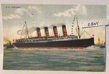 1909 SS LUSITANIA STEAMER SHIP SUNK 1915 BY GERMAN U-BOAT 1198 DEAD NEW POSTCARD picture