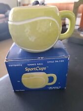 Sportcups Tennis Ball Mug 1985 Coffee Cup Vintage Novelty TN-105 picture
