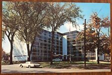 Postcard Saginaw Michigan Saginaw Osteopathic Hospital Cars in Front 1960s picture