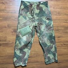 Vtg 1956 Commando Paratrooper Belgian Army Camouflage Brushstroke Congo Pants picture