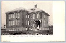 Perkasie Pennsylvania~Public School Buildings~P&R Railroad Depot~c1910 PC picture
