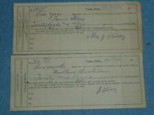 Two Antique Citizens State Bank of Tobias Nebraska Promissory Notes 1909 & 1917 picture