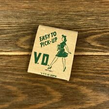World War II Matchbook - “Easy To Pick-Up” V.D. 1940’s WWII Military Matches picture
