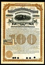 1885 Rutland Vermont -  Rutland Street Railway Company Bond - Stock Certificate picture