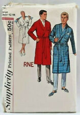 1960s Simplicity Sewing Pattern 4739 Mens Robe Size Large 42-44 Chest Vintg 5735 picture