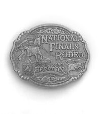Vintage 1997 Hesston National Finals Rodeo Belt Buckle Rare Cattle Cowboy NOS picture