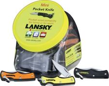 Lansky Bowl 45 Mini Lockback Pocket Knives Stainless Blades Synth/Rubber Handles picture