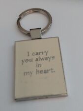 I Carry You Always in My Heart Photo Frame Keyring picture