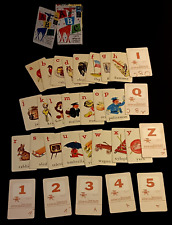1950s VIntage ABC Children's Educational Cards Spelling & Counting Flashcards  picture