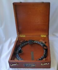 Vintage WWII US Navy Azimuth Circle Collectible With Beautiful Hardwood Case picture