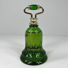 Vintage Retro Avon Decanter Green Emerald Bell ROSES ROSES Cologne picture