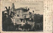 Austria Vienna Greetings from Spain English Garden J. Weiner Postcard 5, 5 stamp picture