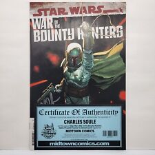 Star Wars War Of The Bounty Hunters Alpha #1 Francis Yu Signed By Charles Soule picture