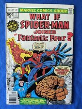 WHAT IF? #1 (1977) What If Spider-Man Joined the Fantastic 4?  Marvel bronze key picture