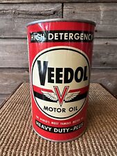 Vintage Veedol Motor Oil Imperial Quart Heavy Duty Oil Tin picture