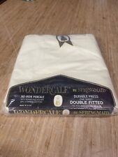 Vtg New Springmaid Wondercale No-Iron 54x76 Double  Fitted Sheet picture