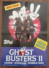 Topps 1989 GHOST BUSTERS II Trading Card Store Display Poster 10 x 14 Mint picture