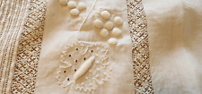 16 PC ANTIQUE EMBROIDERED SILK/COTTON CLOTHES FABRIC PANELS PIECES picture